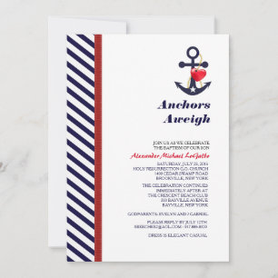 Alex' Invitation with Anchor Back