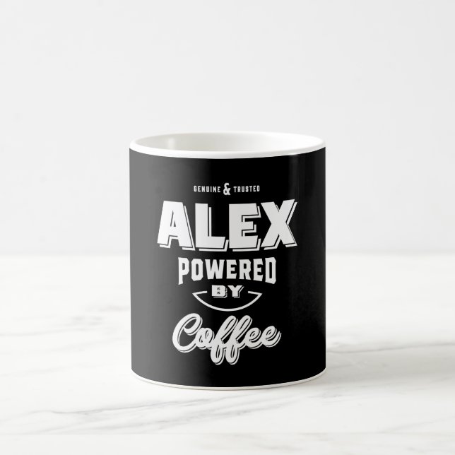 Alex Personalized Name Birthday Gift Coffee Mug (Center)