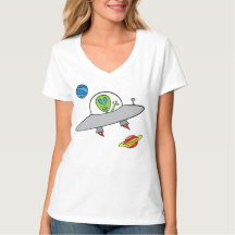 Alex the Alien - Nano V-Neck T-Shirt,