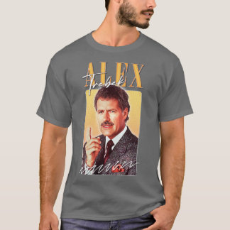 Alex Trebek Retro Aesthetic Fan Design T-Shirt