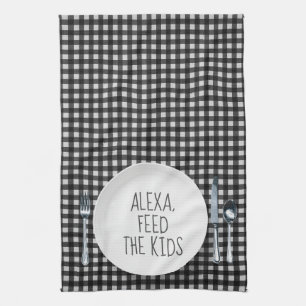Alexa Command Humor Kitchen Towel