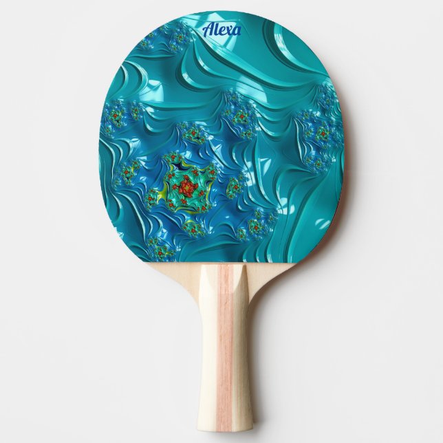 ALEXA ~ COOL WIN ~ Original Fractal ~ Ping Pong Paddle (Front)