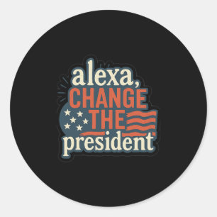 Alexa  freedom lover classic round sticker
