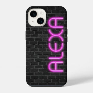 ALEXA In PINK Neon Lights iPhone 14 Case