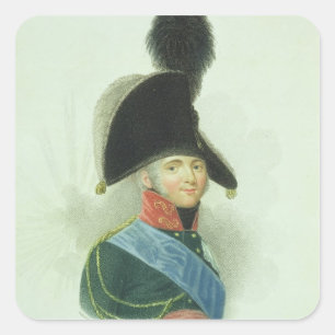 Alexander (1777-1825) the Great Emperor of all the Square Sticker