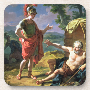 Alexander and Diogenes, 1818 (oil on canvas) Coaster