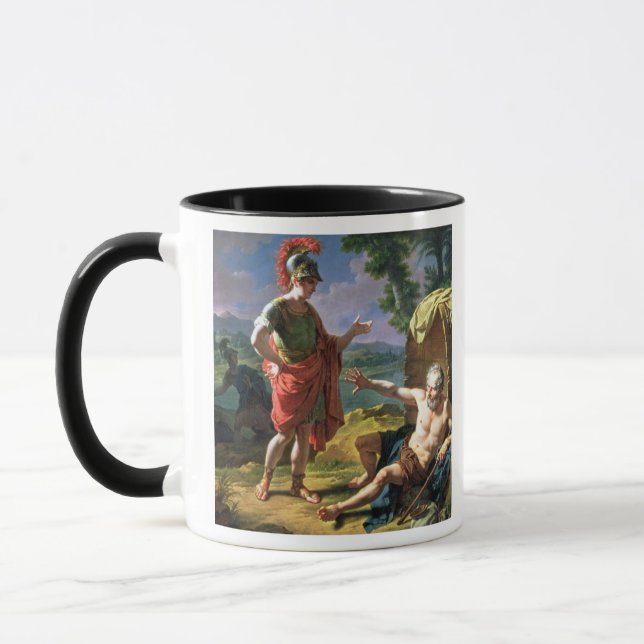 Alexander and Diogenes, 1818 (oil on canvas) Mug (Left)