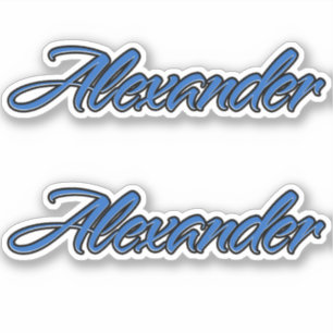 Alexander Blue Autocollants Sticker Stickerset