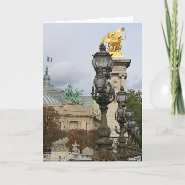 Alexander Bridge View Paris Card (Front)