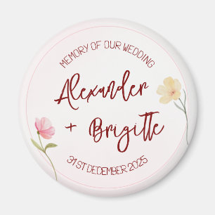 Alexander & Brigitte Wedding Magnet