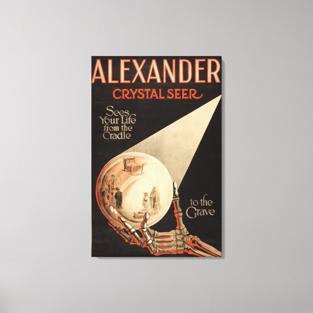 Alexander, Crystal "Cradle to the Grave" Magic Canvas Print (Front)