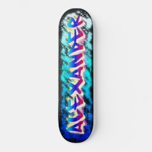 ALEXANDER Customized Graffiti Skateboard