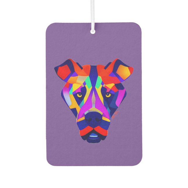 Alexander Dog purple car air freshener (Front)