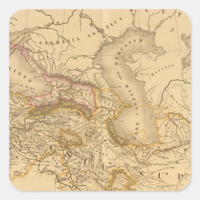 Alexander Empire Square Sticker (Front)