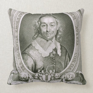 Alexander Erskein (d.1656) from 'Portraits des Hom Throw Pillow