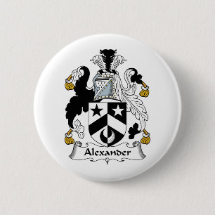 Alexander Family Crest 2 Inch Round Button