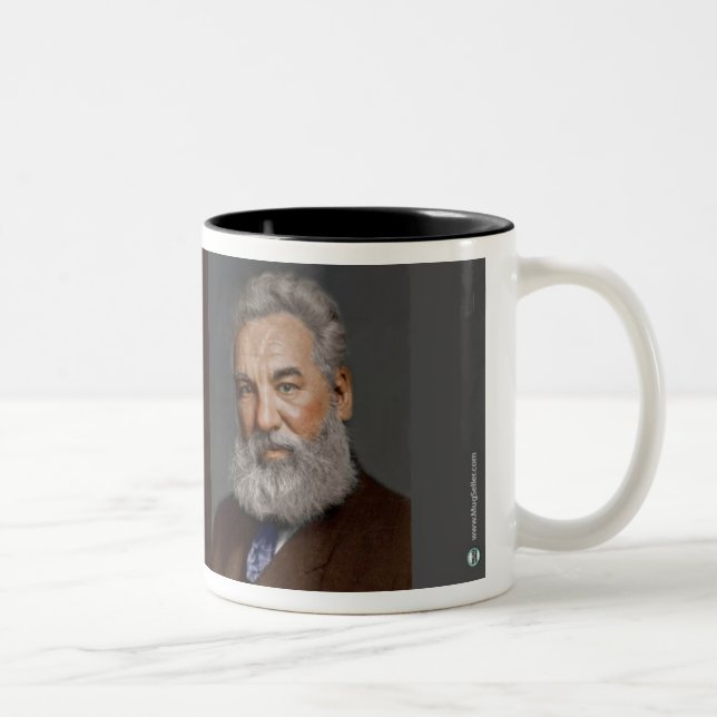 Alexander Graham Bell Two-Tone Coffee Mug (Right)