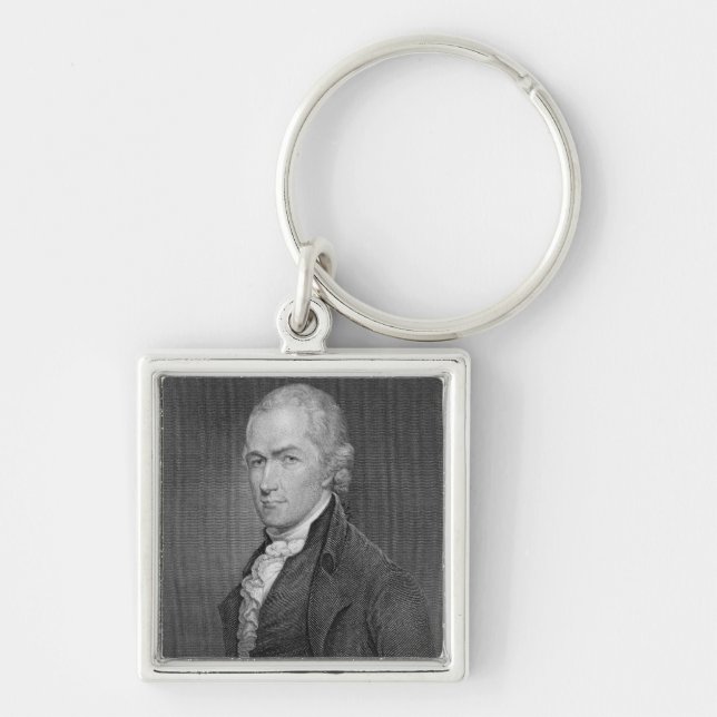 Alexander Hamilton (1757-1804) engraved by John Fr Keychain (Front)