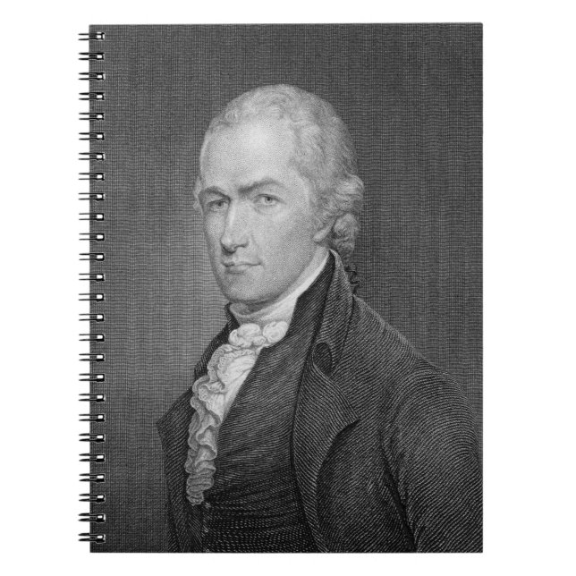 Alexander Hamilton (1757-1804) engraved by John Fr Notebook (Front)