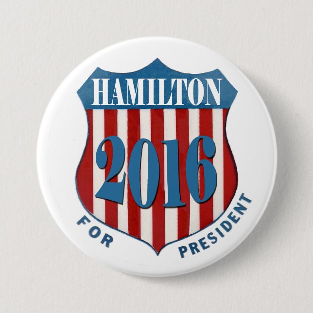 Alexander Hamilton 2016 3 Inch Round Button (Front)