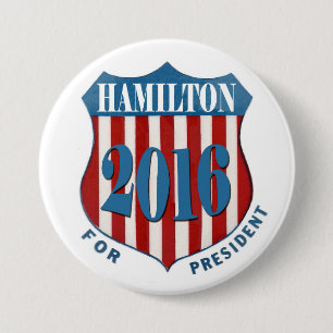 Alexander Hamilton 2016 3 Inch Round Button