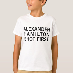 Alexander Hamilton a Tiré le Premier - T-Shirt Bla