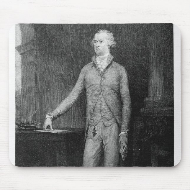 Alexander Hamilton, after the painting of 1792 Mouse Pad (Front)
