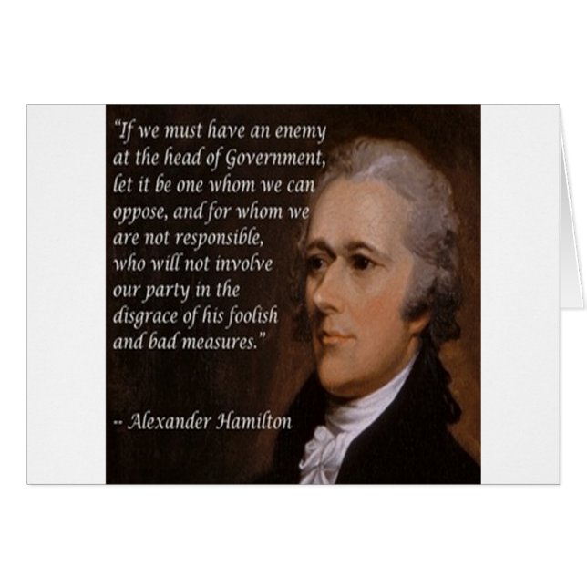 Alexander Hamilton "Enemy Leader" Gift (Front Horizontal)