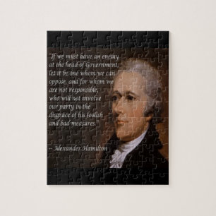 Alexander Hamilton "Enemy Leader" Gift Jigsaw Puzzle