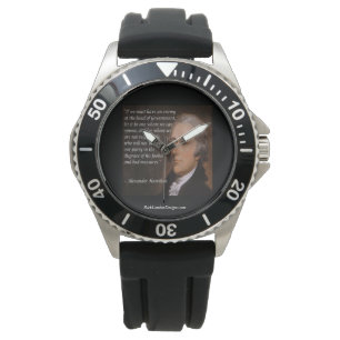 Alexander Hamilton "Enemy Leader" Quote Watches