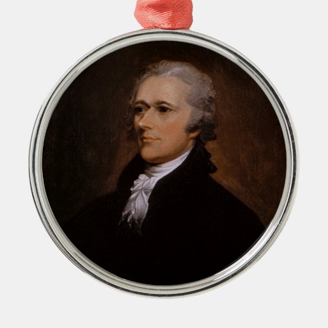 Alexander Hamilton Metal Ornament (Front)