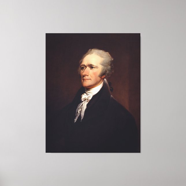 Alexander Hamilton: US Founding Father, Historical Canvas Print (Front)