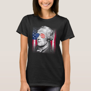Alexander Hamilton USA Flag Patriotic American 4th T-Shirt
