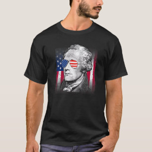 Alexander Hamilton USA Flag Patriotic American 4th T-Shirt
