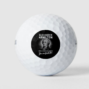 Alexander Hamilton Wrote 51 Essays In 6 Months  Golf Balls