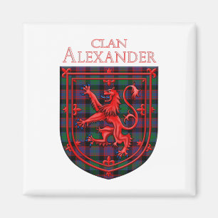 Alexander Hunting Tartan Scottish Plaid Magnet