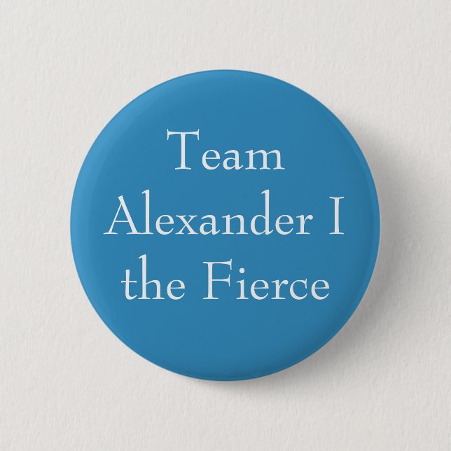 Alexander I, King of Scotland 2 Inch Round Button (Front)