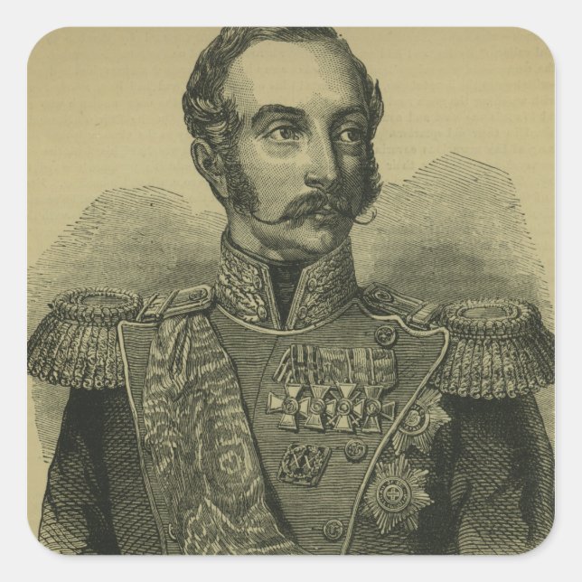 Alexander II  of Russia Square Sticker (Front)
