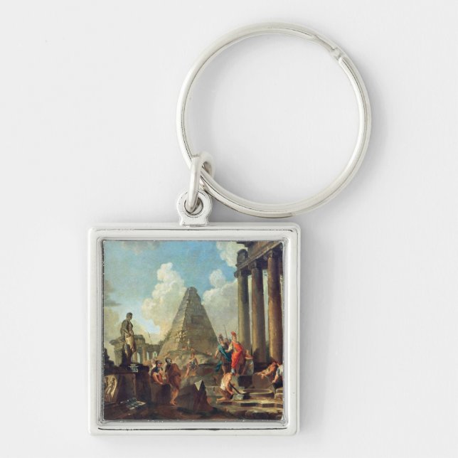 Alexander III  the Great before the Tomb Keychain (Front)