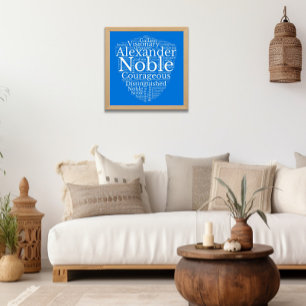 Alexander Name Cloud Customizable Poster