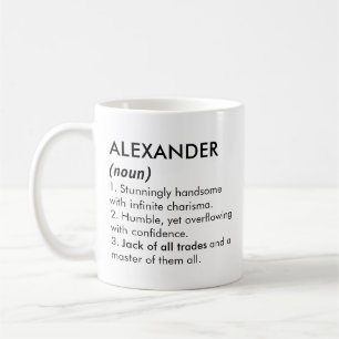 Alexander name, Editable name, Custom name Coffee Mug