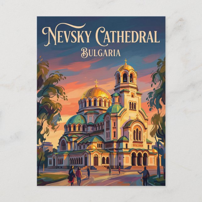 Alexander Nevsky Cathedral Bulgaria Postcard (Front)