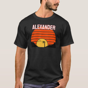 Alexander Palm Tree Sunset Retro Vintage Sand Dune T-Shirt