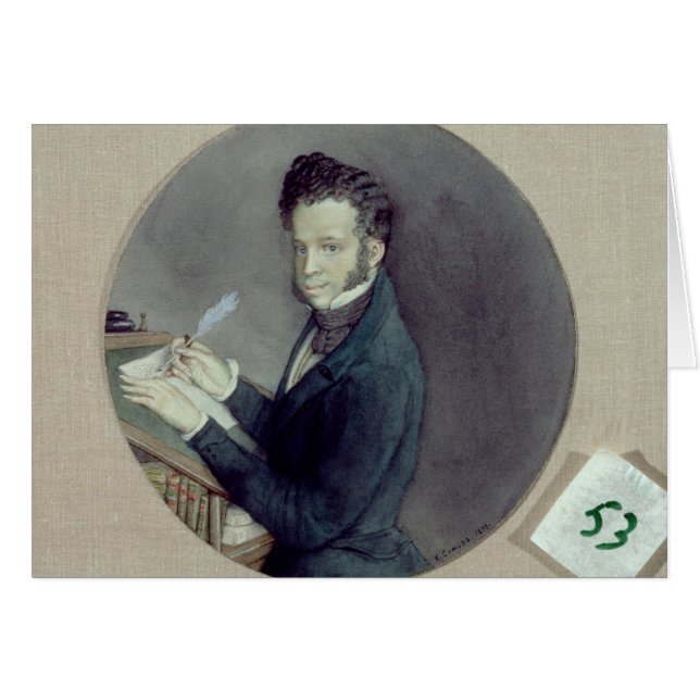 Alexander Pushkin  at Work, 1899 (Front Horizontal)