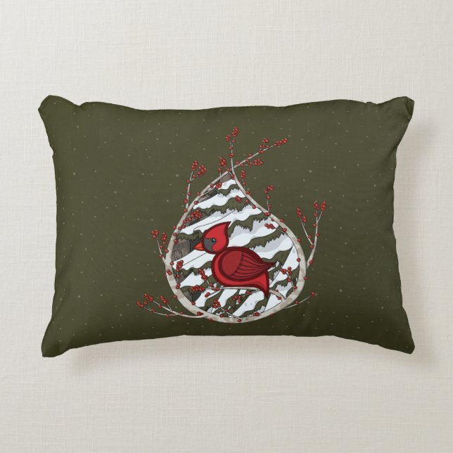 Alexander the Cardinal Accent Pillow (Front)