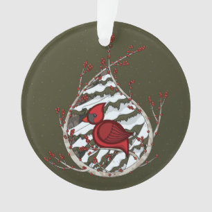 Alexander the Cardinal Acrylic Ornament