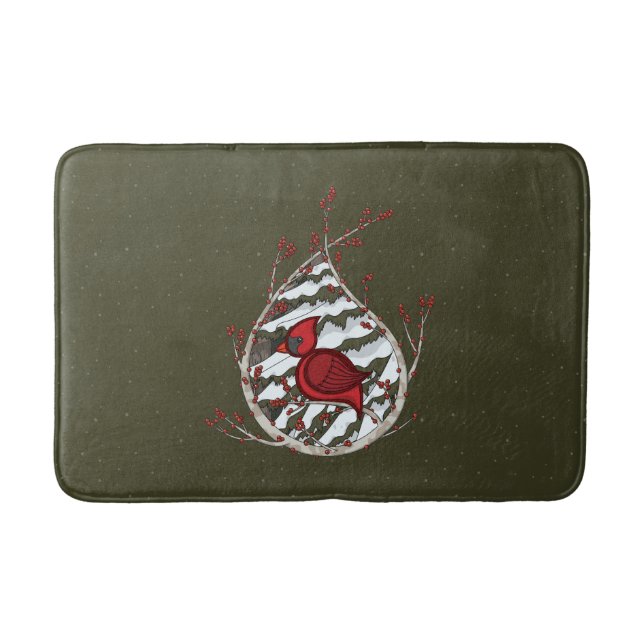 Alexander the Cardinal Bath Mat (Front)