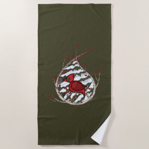 Alexander the Cardinal Beach Towel