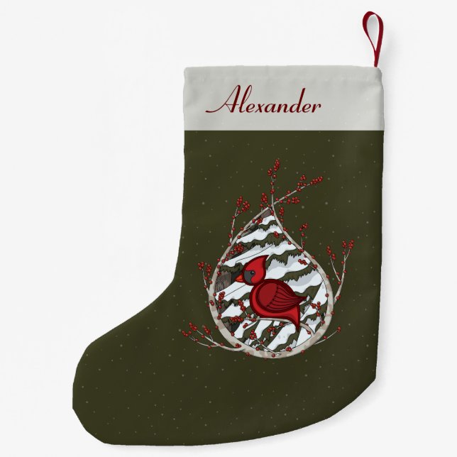 Alexander the Cardinal Custom Stocking (Back)
