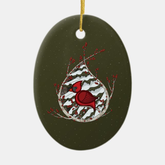 Alexander the Cardinal Ornament (Front)